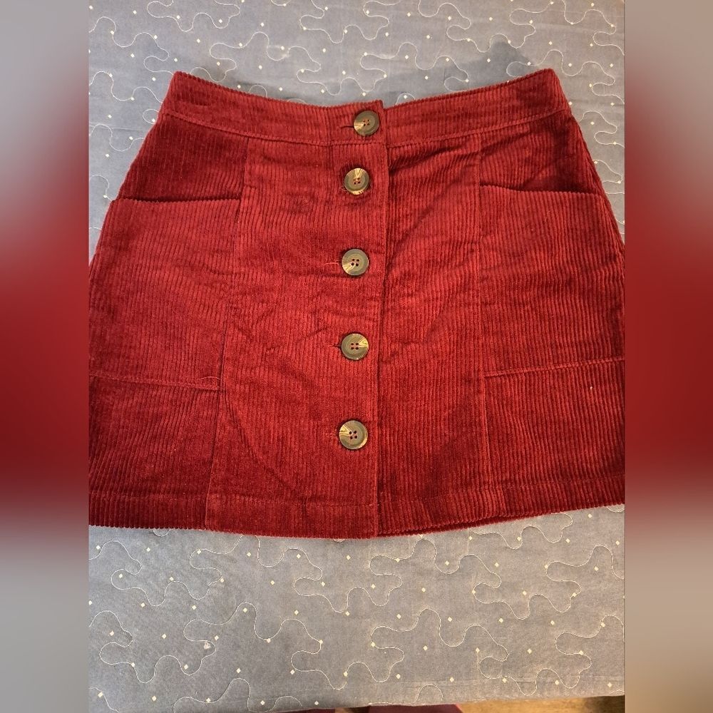 Chloe & Katie corduroy mini skirt size medium